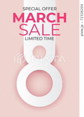 8 March sale banner Background Design. Template for advertising, web, social media and fashion ads. Poster, flyer, greeting card, header for website Vector Illustration. EPS10 8 March sale banner Background Design. Template for advertising, web, social media and fashion ads. Poster, flyer, greeting card, header for website Vector Illustration. EPS10 72336204