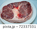 Meat steak isolated on white background . 72337331