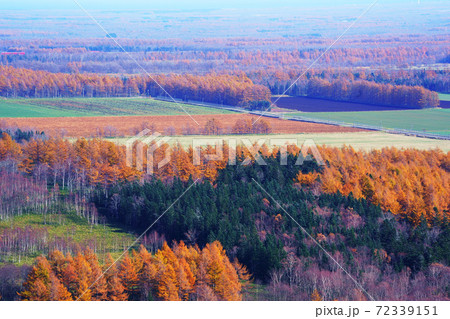 秋の開陽台展望台 北海道中標津町 秋の開陽台展望台 北海道中標津町 72339151