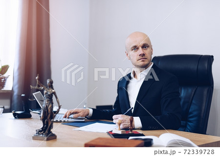 Lawyer working with documents in office. Justice and Agreement concept. 72339728