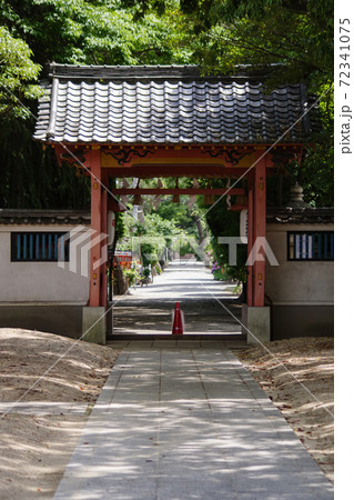 大阪府豊中市・服部住吉神社の南門と参道 大阪府豊中市・服部住吉神社の南門と参道 72341075