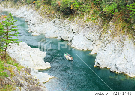 船下り　大歩危峡観光遊覧船　徳島県三好市 72341449