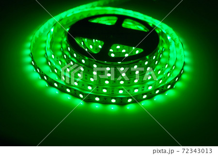 green lighting led strip