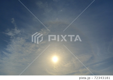 太陽に日暈 72343181