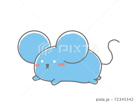 こっちを向いて走るゆるかわな子(ねずみ) こっちを向いて走るゆるかわな子(ねずみ) 72345342
