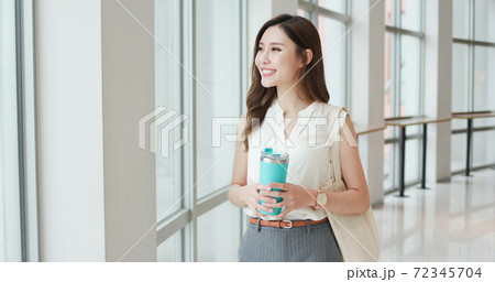 businesswoman use smart phone 72345704