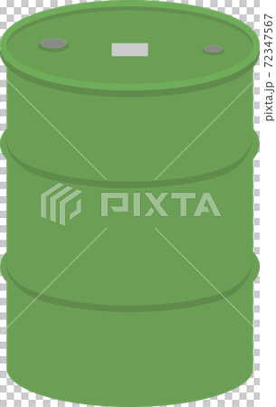 シンプルな200リットルドラム缶のイラスト 72347567