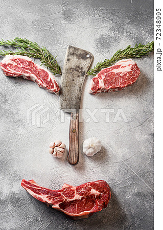 Concept Various beef black angus beauty steak or Concept Various beef black angus beauty steak or 72348995