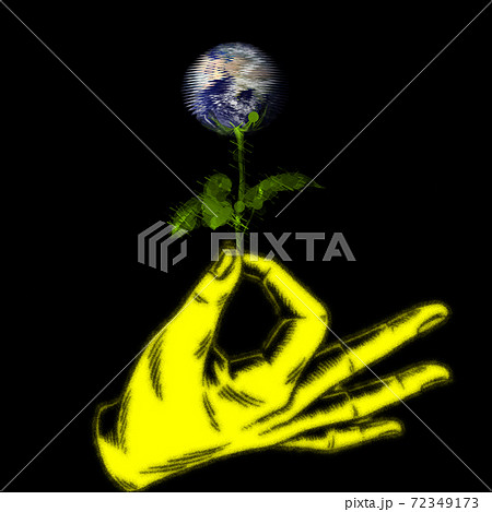 宇宙の花のイラスト素材 [72349173] - PIXTA