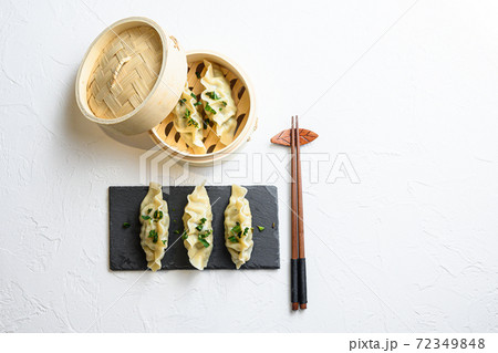 steamed dumpling or Japanese gyoza, dumplings steamed dumpling or Japanese gyoza, dumplings 72349848