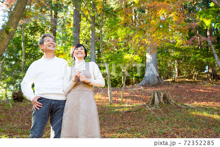 紅葉狩りを楽しむシニアミドル夫婦旅行 修善寺エリア編 72352285