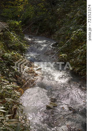 北海道 登別温泉 大湯沼川探勝歩道〜大湯沼川天然足湯 北海道 登別温泉 大湯沼川探勝歩道〜大湯沼川天然足湯 72352374