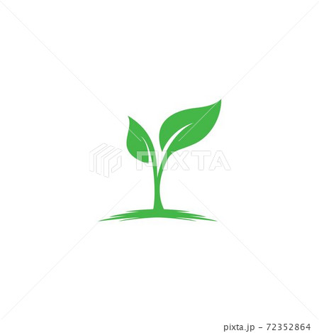 Leaf Logo Ecology Nature Green Element Vector Pixta