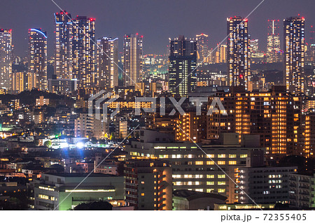 《神奈川県》タワーマンションの夜景・武蔵小杉 72355405