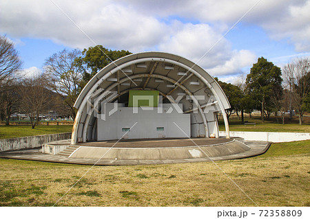 亀岡運動公園 野外ステージ 京都府亀岡市曽我部町穴太土渕33の写真素材