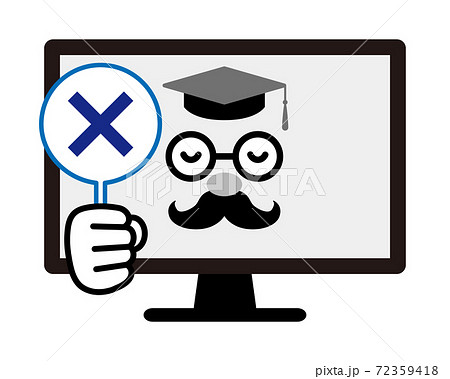 オンライン大学　リモート授業 72359418