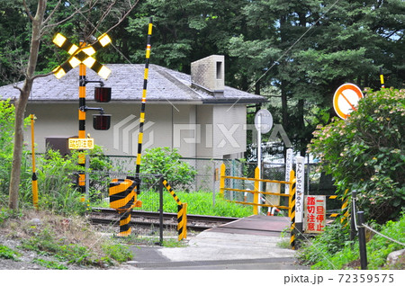 箱根登山鉄道　踏切 72359575