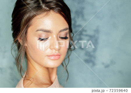 Portrait of woman with makeup. Portrait of woman with makeup. 72359640