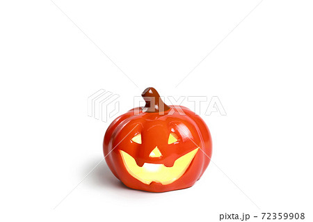 cute halloween pumpkin isolated on white background 72359908