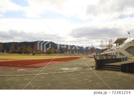 亀岡運動公園競技場 京都府亀岡市曽我部町穴太土渕33の写真素材