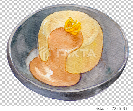 水彩イラスト　食品　ふろふき大根 72361934