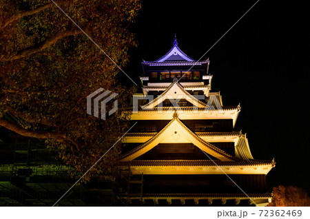 熊本城 最高に美しい夜景の城風景2020年 熊本城 最高に美しい夜景の城風景2020年 72362469
