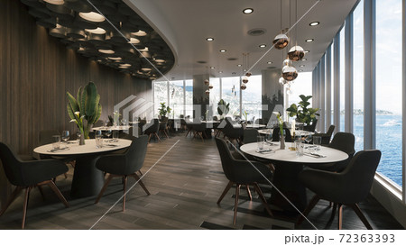 Modern restaurant. Restaurant interior design Modern restaurant. Restaurant interior design 72363393