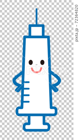 注射器キャラクター 72364820