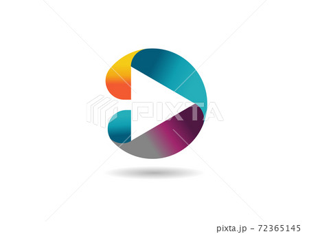 Abstract triangle logo, creative Media play logo, vector logo concept 72365145