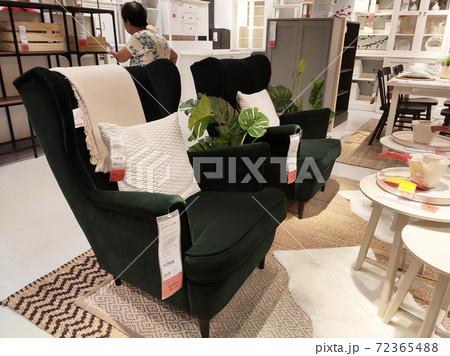 KUALA LUMPUR, MALAYSIA -MARCH 19, 2020: IKEA furniture showroom. The showroom is located in the IKEA store where large-sized sales items are placed to make it easier for customers to make payments. 72365488