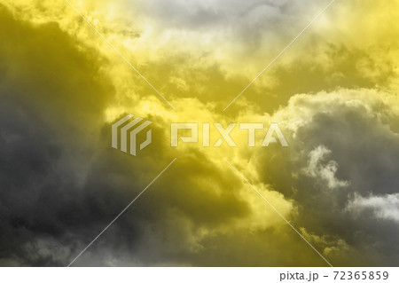 Clouds in trendy colors 2021. Gray and Yellow Clouds in trendy colors 2021. Gray and Yellow 72365859