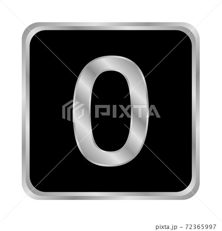 Gold number zero button. 72365997