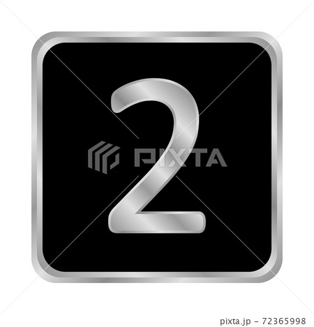 Gold number two button. 72365998