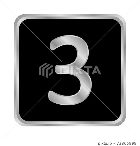 Gold number three button. 72365999