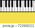 Synthesizer keyboard in trendy yellow color 2021 72368222