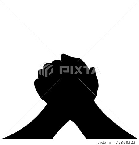 Silhouettes hands of people greeting each other Silhouettes hands of people greeting each other 72368323