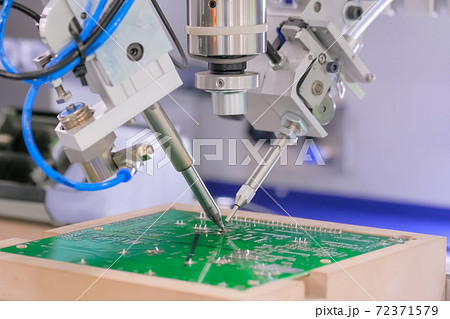 Process of selective soldering components to printed circuit boards at factory Process of selective soldering components to printed circuit boards at factory 72371579