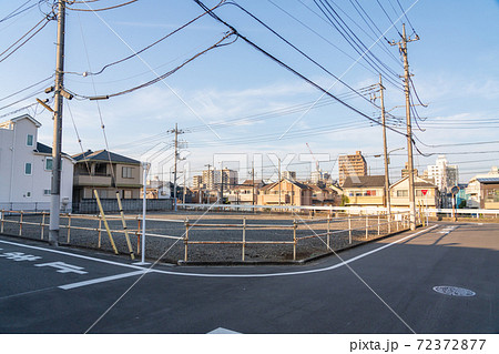 駐車場で使われてる広い土地 駐車場で使われてる広い土地 72372877