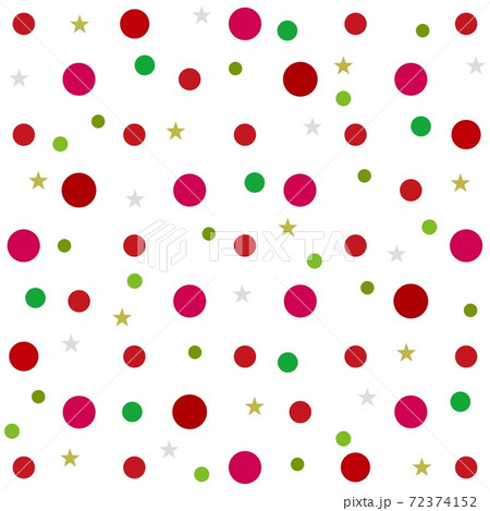 ドット模様　クリスマスイメージ　 72374152