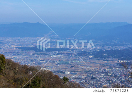 奈良県眺望と奈良の山々 72375223