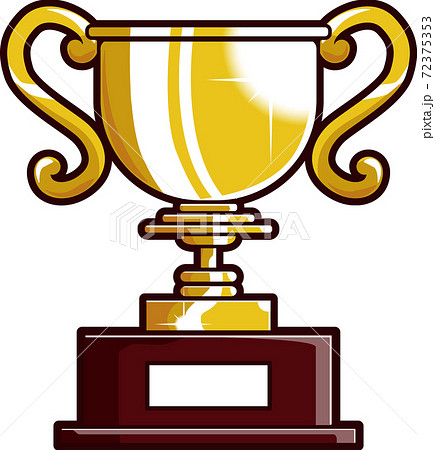 金トロフィーのイラスト素材