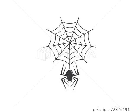 spider icon logo vector 72376191
