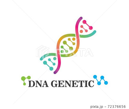 Dna genetic logo icon illustration 72376656