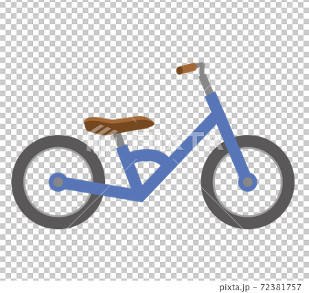 幼児用キックバイク_バランスバイクのイラスト自転車運動のイメージ 幼児用キックバイク_バランスバイクのイラスト自転車運動のイメージ 72381757