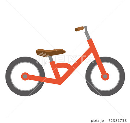 幼児用キックバイク バランスバイクのイラスト自転車運動のイメージのイラスト素材
