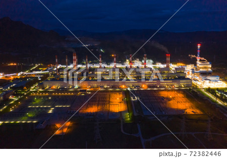 Aerial view of coal-fired power plants. Aerial view of coal-fired power plants. 72382446