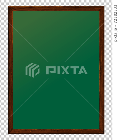 Illustration of a wooden frame with a green inside Blackboard Illustration of a wooden frame with a green inside Blackboard 72382533