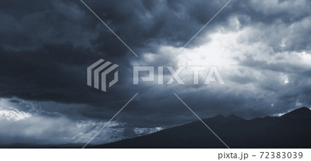Dark blue dramatic sky with stormy clouds Dark blue dramatic sky with stormy clouds 72383039
