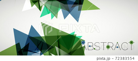 Geometric abstract background. Color triangle shapes. Vector illustration for covers, banners, flyers and posters and other designs 72383554