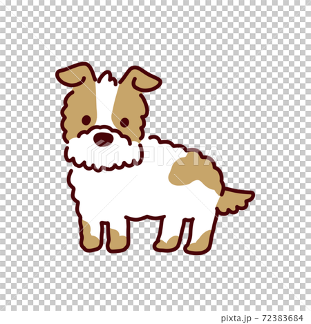 犬シリーズ・かわいいテリアのイラスト 72383684